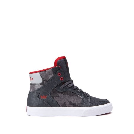 Supra Vaider Kids High Tops Shoes Camo UK 97HGI